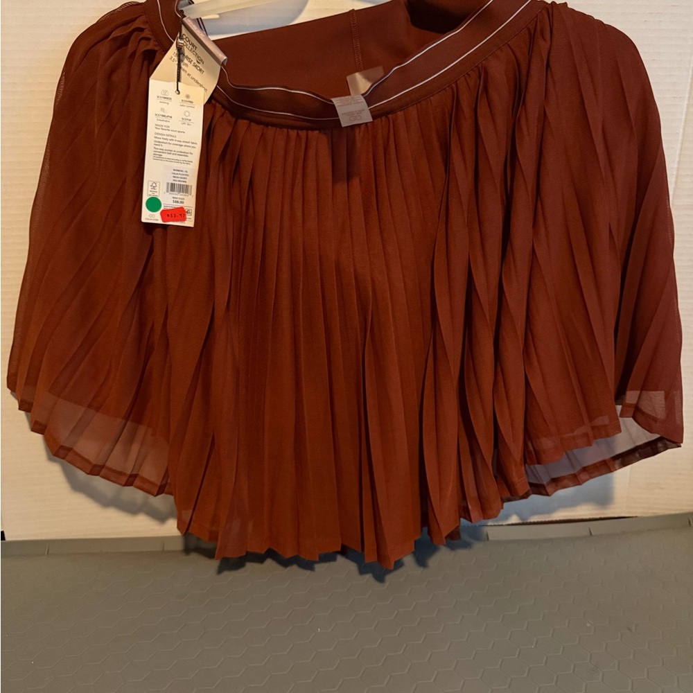 CALIA by Carrie Underwood Terracotta Pleated Skirt